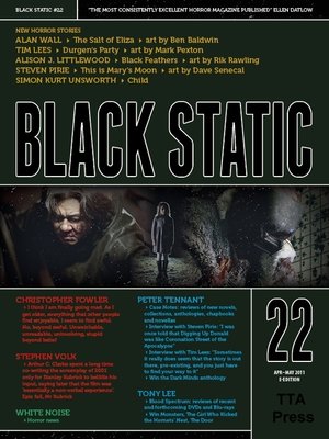 cover image of Black Static #22 Horror Magazine